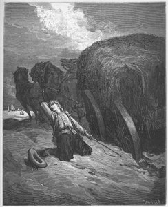 ले चार्टियर - द वैगनर मिरेड - जीन डे ला फोंटेन (लाफोंटेन) (1621-95) द्वारा 'फेबल्स' से - गुस्ताव डोर (1832-83) के बाद उत्कीर्णन - निजी संग्रह द्वारा गुस्ताव (बाद में) डोर