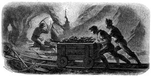 क्वार्ट्ज माइनिंग, कैलिफ़ोर्निया, 1859। द्वारा गुस्तावे अडोलफे चेसवेंवेंट बेचेस