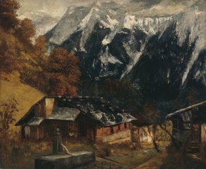 एक अल्पाइन दृश्य, 1874। द्वारा गस्टवे कौरबेट