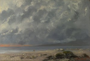 Strandszene। 1874 द्वारा गस्टवे कौरबेट