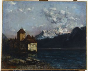 द चेटो डे चिलोन, 1877 द्वारा गस्टवे कौरबेट