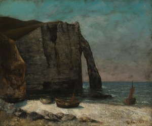 1872 के बाद attretat पर चट्टान। द्वारा गस्टवे कौरबेट