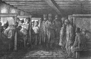 एक ह्वाइटचैपल कॉफी हाउस, 1872। द्वारा गुस्ताव डोर
