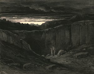 सभी आशा छोड़ दें, जो यहां प्रवेश करते हैं, c1890। द्वारा Gustave Dore