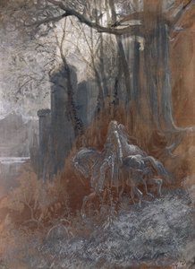 गेरेंट एंड एनिड राइड अवे, 1868 (कागज पर gouache und wc) द्वारा गुस्ताव डोर