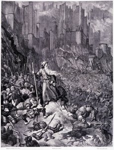 लेस बैटलेल्स, प्लेट IX - गुस्ताव डोरे द्वारा चित्रण (1832-1883), पियरे ड्यूपॉन्ट द्वारा भटक रहे ला लेजेंड डू जिफ के लिए, संस्करण लाइब्रेरी डू मैगासिन पिक्चर, पेरिस 1862 द्वारा गुस्ताव डोर