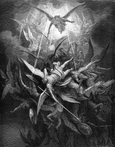 पैराडाइज लॉस्ट: विद्रोही स्वर्गदूतों का पतन, द्वारा Gustave Dore