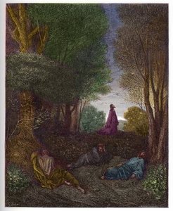जैतून के बगीचे में यीशु की प्रार्थना - जैतून के बगीचे में यीशु की प्रार्थना - - गुस्ताव डोर (1832-1883) द्वारा "बाइबल चित्रण" में उत्कीर्णन - "द डोर बाइबिल" से उत्कीर्णन द्वारा गुस्ताव डोर