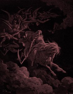 रहस्योद्घाटन: मौत की दृष्टि, गुस्ताव डोरे द्वारा। - बाइबिल द्वारा गुस्ताव डोर