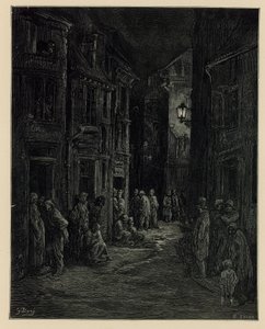 स्लम आवास (उत्कीर्णन) द्वारा गुस्ताव डोर
