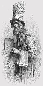 द फ्लाई पेपर मर्चेंट, 1872। द्वारा गुस्ताव डोर