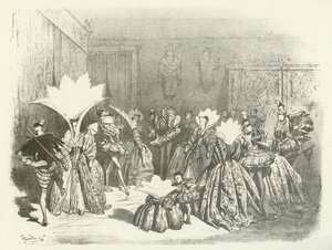 हेनरी III के शासनकाल में जिग-ए बॉल (गुरुत्वाकर्षण) द्वारा Gustave Dore