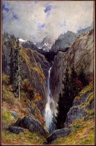 लिस की घाटी में नरक छिद्र का झरना। गुस्ताव डोरे की पेंटिंग (1832-1883) द्वारा गुस्ताव डोर