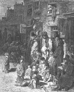 वेंटवर्थ स्ट्रीट, व्हाइटचैपल, 1872। द्वारा गुस्ताव डोर