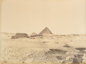 गीज़ा के पिरामिड, 1865-69। द्वारा गुस्ताव लेग्रे