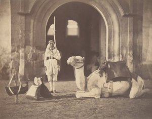 [सैनिक और सैन्य ऊंट], 1866। द्वारा गुस्ताव लेग्रे