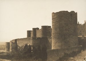 कारकैसन की प्राचीर, 1851। द्वारा गुस्ताव लेग्रे