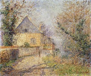 L "Eure, Louviers; के तट पर मकान; मौनस Au Bord de L" Eure, Louviers, 1902 द्वारा गुस्तावे लोइसो