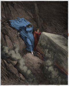 इन्फर्नो, केंटो 11: पोप एनास्टासियस II (अनास्तेस II) का जलता हुआ मकबरा, द डिवाइन कॉमेडी फ्रॉम दांते एलघिएरी, 1885 द्वारा डोर के बाद गुस्ताव