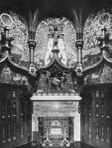 चौसर रूम, कार्डिफ कैसल, वेल्स, 1924-1926