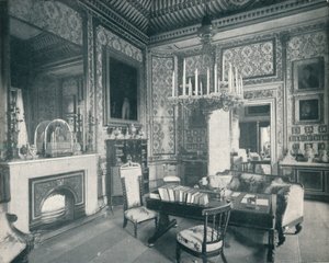 बकिंघम पैलेस में द प्रिंस कॉन्सर्ट्स राइटिंग रूम, c1899, 1901