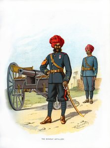 बॉम्बे आर्टिलरी, c1890। द्वारा एच। बन्नेट