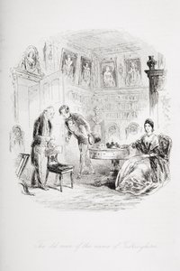 टुलकिंगहॉर्न नाम का बूढ़ा व्यक्ति, चार्ल्स डिकेंस (1812-70) द्वारा &39;ब्लेक हाउस&39; का चित्रण प्रकाशित किया गया था 32053 द्वारा हबलोत नाइट ब्राउन