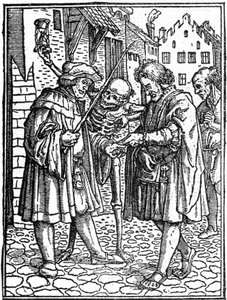 हंस होल्बिन द यंगर की नकली मौत (1497-1543): वकील (उत्कीर्णन) द्वारा हंस (बाद में) होलबीन द यंगर
