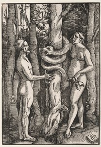 एडम और ईव, सी। 1514। द्वारा हंस बाल्डुंग