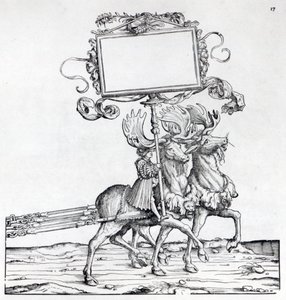 मैक्सिमिलियन के विजयी जुलूस से दृश्य, c.1516-18 (वुडकट) द्वारा हंस बर्गकमेयर