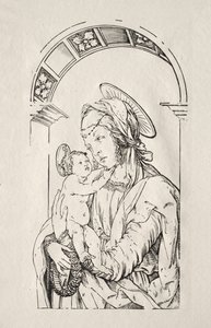 द वर्जिन विद द चाइल्ड विद ए आर्क, 1508। द्वारा हंस बर्गकमेयर