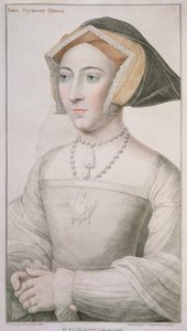 जेन सीमौर (c.1509-37) फ्रांसेस्को बार्टोलोजी (1727-1815) द्वारा उत्कीर्ण द्वारा हंस होल्बिन द यंगर