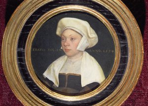 किंग हेनरी VIII, 1534 (72441 की जोड़ी) के दरबार के एक गणमान्य व्यक्ति की पत्नी द्वारा हंस होल्बिन द यंगर