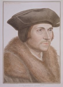 थॉमस मोरे, लॉर्ड चांसलर (1478-1535) फ्रांसेस्को बार्टोलोजी (1727-1815) द्वारा उत्कीर्ण द्वारा हंस होल्बिन द यंगर