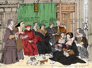 1527, 1903 के बेस्ले संग्रहालय में होल्बिन द्वारा स्केच से अधिक परिवार द्वारा हंस होल्बिन द यंगर