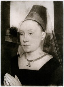 बारबरा वान वलेन्डरबर्ग, गिलौम मोरेल की पत्नी, c1480, 1927 द्वारा हंस मेमलिंग