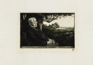 संगीतकार जॉन पीटर एमिली हार्टमैन का पोर्ट्रेट 1805-1900,