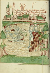 लाल सागर सुश्री लुडविग XV 9 फॉल के पार। 56 वी, 1469 (स्याही, रंग की राख, और कागज पर तापमान)