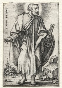 सेंट साइमन पीटर, 1545-1546। द्वारा हंस सेबाल्ड बेहम