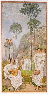 स्वर्ग, लीपज़िग में प्रकाशित &39;फेस्टाक्लेंडर ’का चित्रण c.1910 द्वारा हंस थोमा