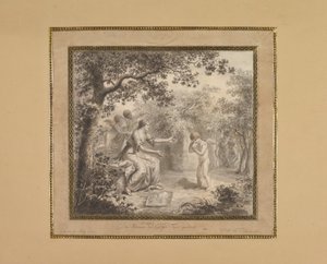 कामदेव की चाल, 1792। द्वारा हंस वीट फ्रेडरिक श्नोर वॉन कैरोल्सफेल्ड