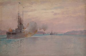 बोस्फोरस पर रूसी नौसैनिक बमबारी, 1915-1916 द्वारा हैनसेन