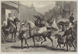 कृषि हॉल, इस्लिंगटन में हॉर्स शो के लिए आगमन