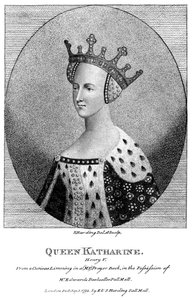 1401-1437 के वैलोइस की कैथरीन, राजा हेनरी वी, 1792 की रानी संघ। द्वारा हार्डिंग