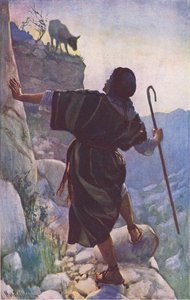 खोई हुई भेड़, हेरोल्ड कोपिंग पिक्चर्स से चित्रण: द क्राउन सीरीज़, c.1920s द्वारा हेरोल्ड मैथुन