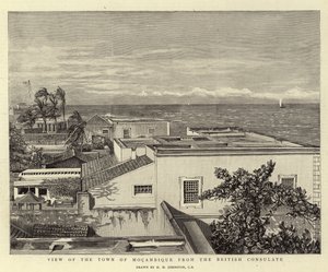 ब्रिटिश वाणिज्य दूतावास से Mocambique के शहर का दृश्य द्वारा हैरी हैमिल्टन जॉनसन