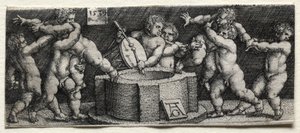 एक कुएं पर आठ नग्न बच्चे, 1539।