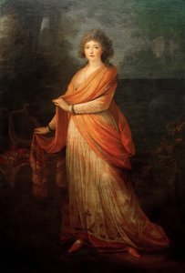 वरवरा वासिल्विना गोलित्स्या का चित्रण, नी वॉन एंगलहार्ट 1757-1815, 1792।