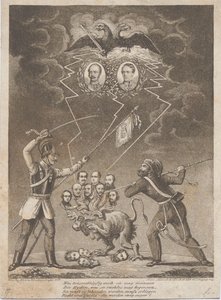 1849, 1849 में हंगेरियन क्रांति के दमन का रूपक। द्वारा हेनरिक मैन्सफेल्ड