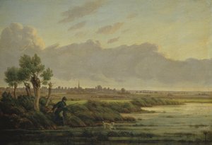 विंटरहुड में ऑलस्टर पर, 1834 द्वारा हेनरिक स्टुअल्मन